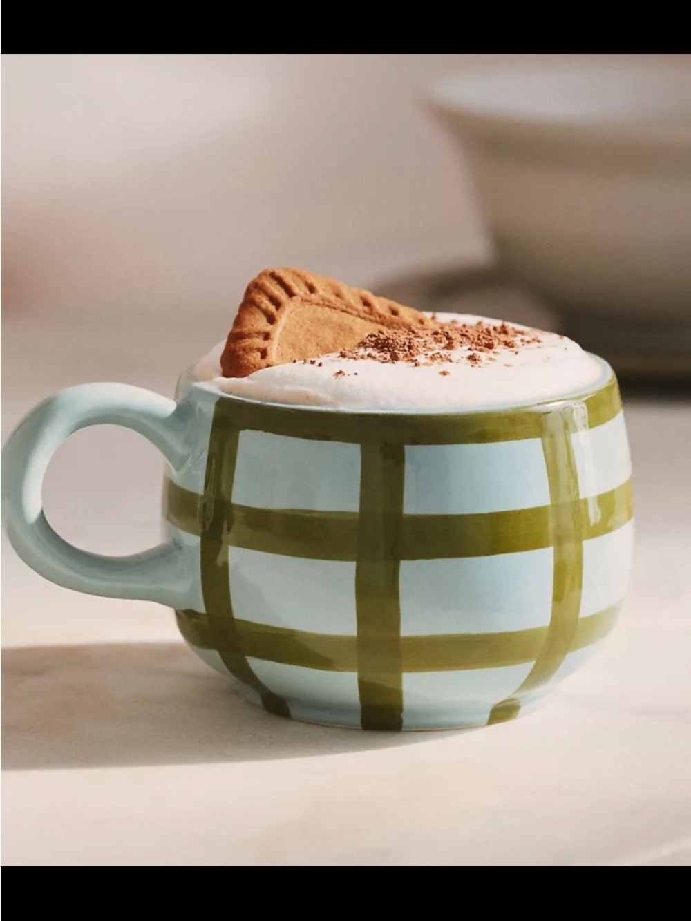 Anthropologie Hand Made Stoneware Mug.
